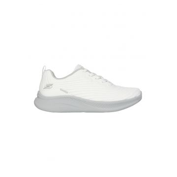 Pantofi sport din plasa tricotata Bobs Moda - Gri deschis/Alb murdar