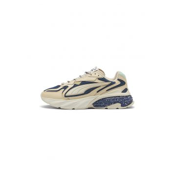 Pantofi sport Fade Nitro din material textil cu garnituri sintetice - Bej/Bleumarin