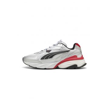 Pantofi sport Fade Nitro din material textil cu garnituri sintetice - Negru/Coral/Argintiu