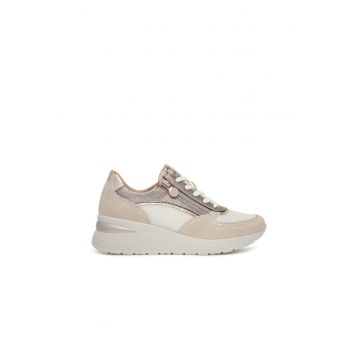 Pantofi sport pentru dama  textil - bej
