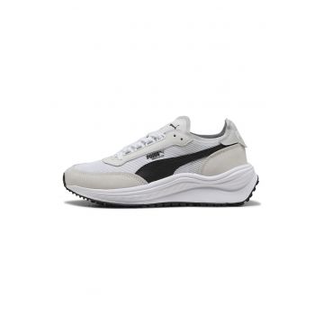 Pantofi sport Rider Elite cu piele ecologica - Alb/Negru/Grej