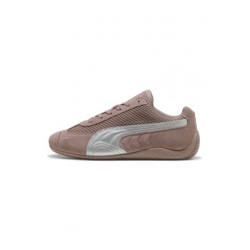 Pantofi sport Speedcat cu garnituri de piele intoarsa - Roz antichizat/Argintiu