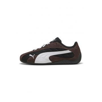 Pantofi sport Speedcat de piele - Alb/Maro inchis/Negru