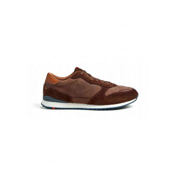 Sneakers barbati EDMOND - piele naturala - maro - marimea 42 - 5
