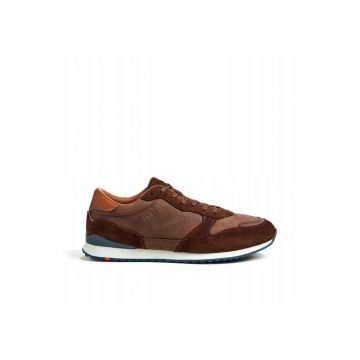 Sneakers barbati EDMOND - piele naturala - maro - marimea 42 - 5