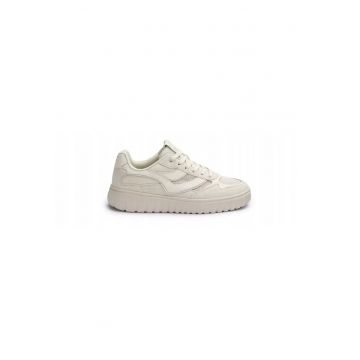Sneakers femei TORO WAVE - piele naturala si alb - Alb