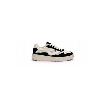 Sneakers femei TORO WAVE - piele naturala si - Negru
