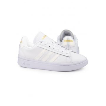 Tenisi dama  Courtphase - albi - piele naturala - stil atemporal - confort zilnic -