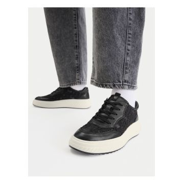 Tenisi dama -  piele naturala - negru - confortabil -
