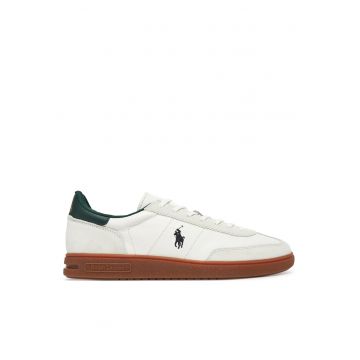 Tenisi  piele naturala - alb - stil clasic
