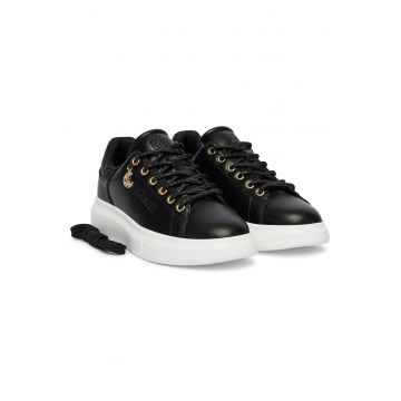 Adidasi dama -  piele naturala - negru -