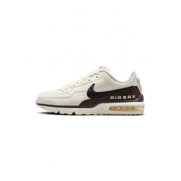 Pantofi Air Max din piele cu insertii din material textil - Maro inchis/Alb fildes/Negru