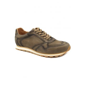 Pantofi barbati piele naturala 3 1006 12 - Verde