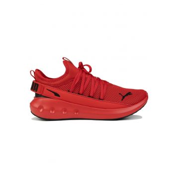 Pantofi pentru alergare unisex cu insertii din piele ecologica -