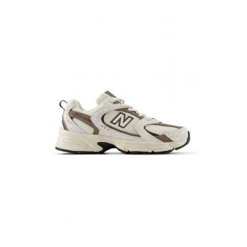 Pantofi sport 530 din piele ecologica - Maro inchis/Bej