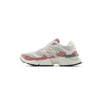 Pantofi sport 906 cu garnituri din piele intoarsa - Roz prafuit/Crem