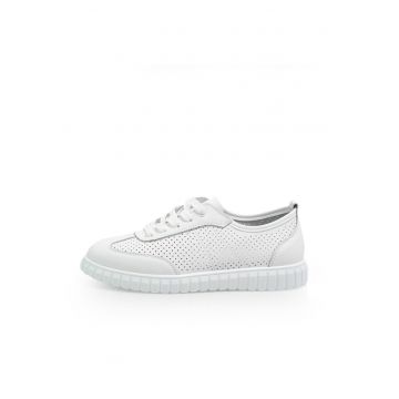 Pantofi Sport  Active 251253 din piele naturala - Alb
