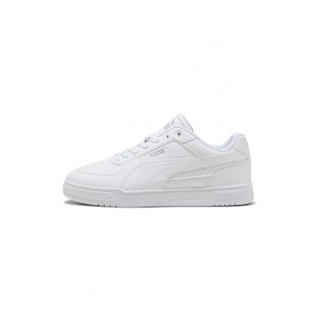 Pantofi sport Caven III din piele ecologica cu detalii perforate - Alb optic