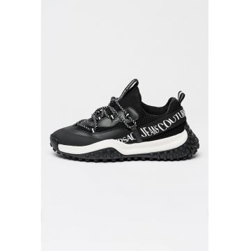 Pantofi sport cu model slip-on - Alb/Negru