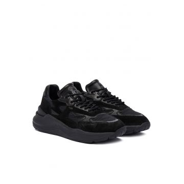 Pantofi sport dama  Fuga Shiny W431-FG-S - piele naturala - negru