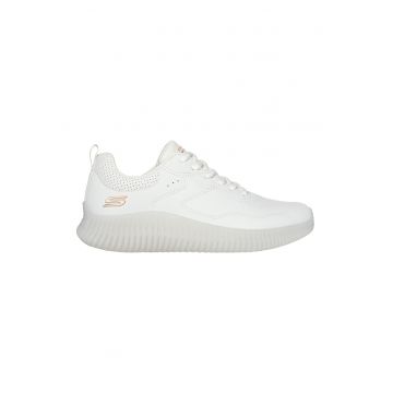 Pantofi sport de piele ecologica - Alb