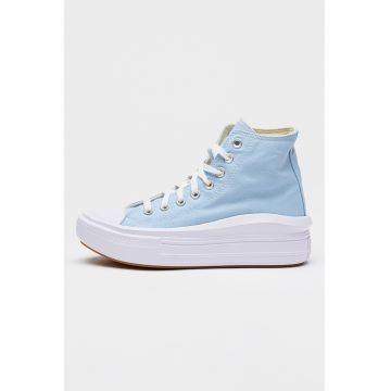 Pantofi sport high-top flatform Chuck Taylor All Star - Albastru pastel