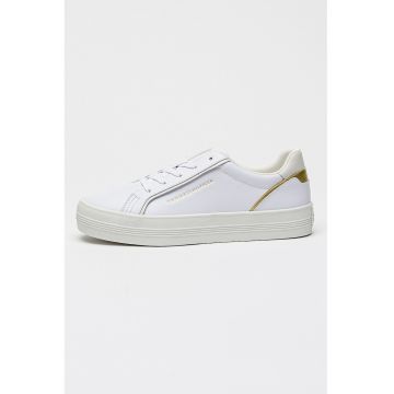 Pantofi sport low-cut de piele - Alb