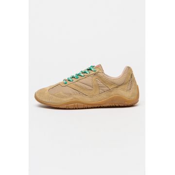 Pantofi sport Maliah Sky din piele intoarsa cu garnituri din material textil - Bej
