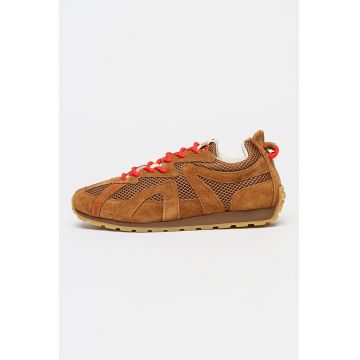 Pantofi sport Maribella din piele intoarsa - Maro
