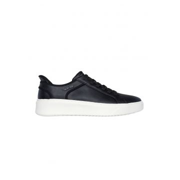 Pantofi sport slip-ins de piele ecologica - Negru