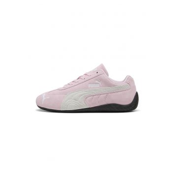 Pantofi sport Speedcat OG unisex din piele intoarsa - Alb/Roz
