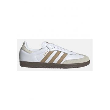 Pantofi sport unisex din piele cu garnitura din piele intoarsa Samba OG