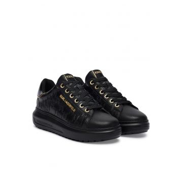Tenisi dama  KL67549E - piele naturala - negru