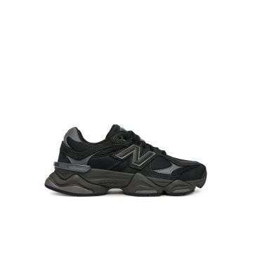 Tenisi dama -  piele naturala - negru - textil - Negru