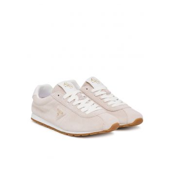 Tenisi dama -  piele naturala - roz - material textil