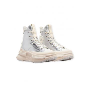 Tenisi flatform cu aspect metalizat Run star legacy