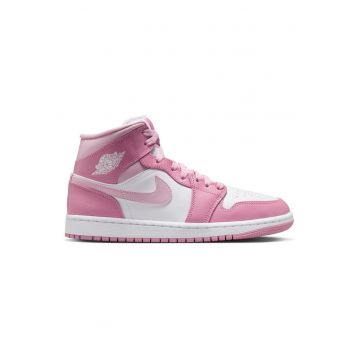 Pantofi sport  Air Jordan 1 Mid 61605 - Alb/Roz