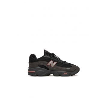 Pantofi sport barbati -  din piele ecologica - stil negru