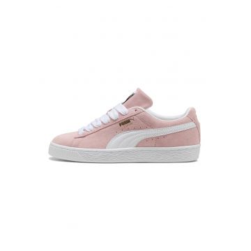 Pantofi sport Classic de piele intoarsa cu garnituri de piele ecologica - Alb/Roz deschis