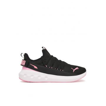 Pantofi sport dama -  material textil - negru/roz