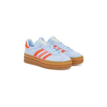 Pantofi sport din piele intoarsa cu platforma