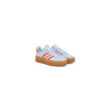 Pantofi sport din piele intoarsa cu platforma