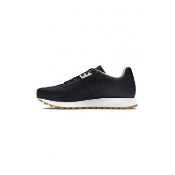 Pantofi sport Essential Runner cu garnituri de piele - Negru/Alb optic/Caramel