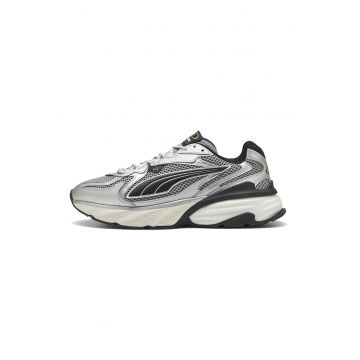 Pantofi sport Fade Nitro din material textil cu garnituri sintetice - Negru/Argintiu