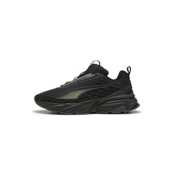 Pantofi sport Fade Nitro V1 cu insertii de plasa - Negru/Galben lime