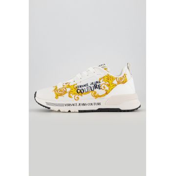 Pantofi sport low cut cu imprimeu logo - Alb