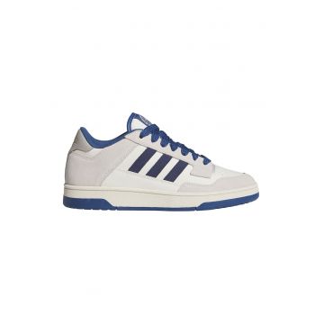 Pantofi sport Rapid Court cu garnituri din piele intoarsa - Gri/Albastru inchis/Alb murdar
