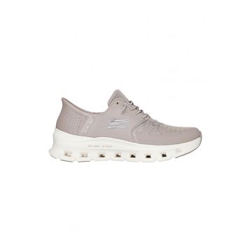 Pantofi sport slip-ins Glide Step Pro cu detaliu logo - Maro taupe deschis