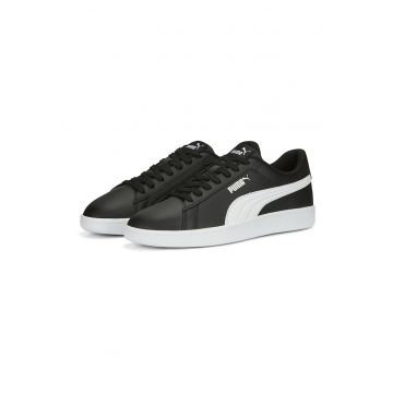 Pantofi sport Smash 3.0 de piele ecologica si piele - Negru stins/Alb murdar