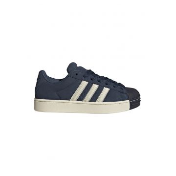 Pantofi sport Superstar de piele intoarsa - Albastru inchis/Alb murdar